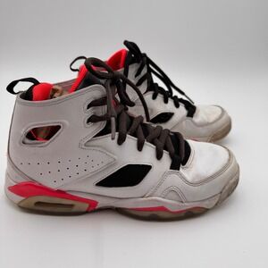 Jordan Flight Club 91 Kids White Black Infrared Basketball Shoes 555472-102